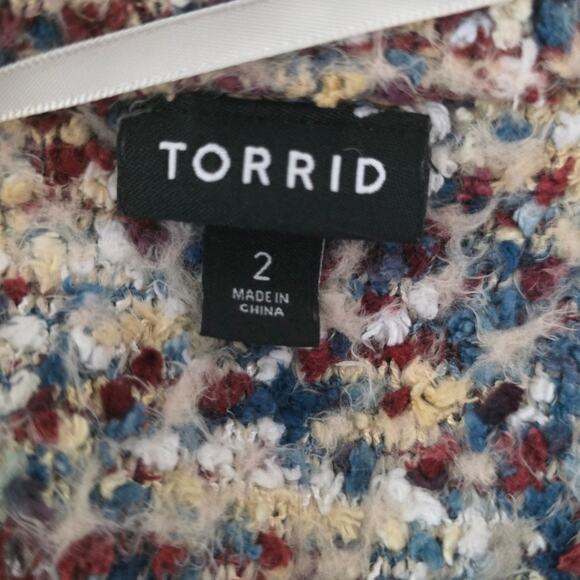 Torrid Multi Color Women's Super Soft Winter Warm Sweater 2 - 2X - Picture 4 of 5